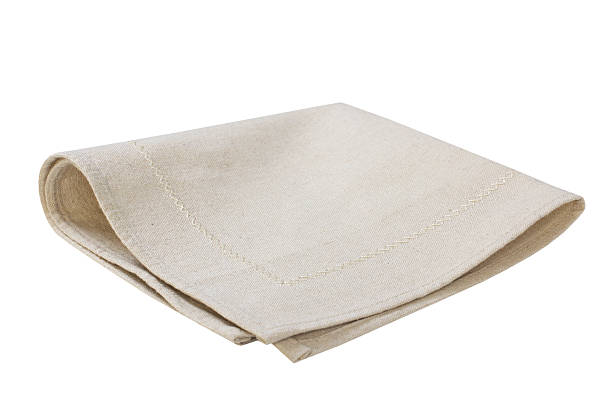 plaid di stoffa da cucina isolato. - domestic kitchen towel dish cloth rag foto e immagini stock