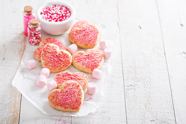 istock Valentines day heart shaped cookies 623910046