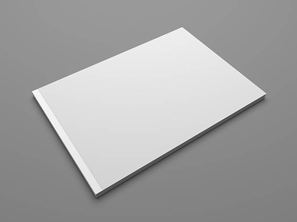 istock Blank landscape format 3D illustration brochure mock up 623911506