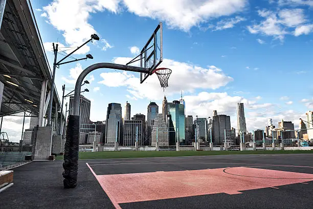 Photo of Basketball courtyard in the city