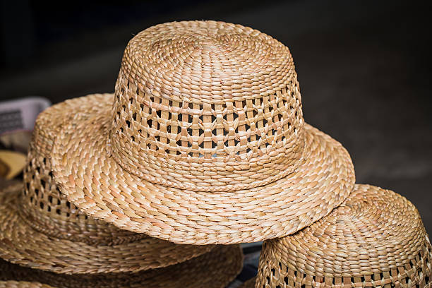 istock handcraft hat made from dried water hyacinth, 623920036