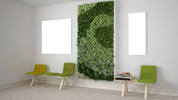 istock Waiting room with vertical garden 623924218