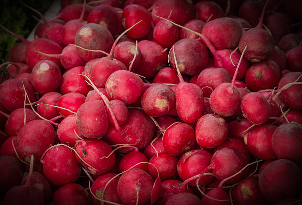 Vegetables in a supermarket - radish.