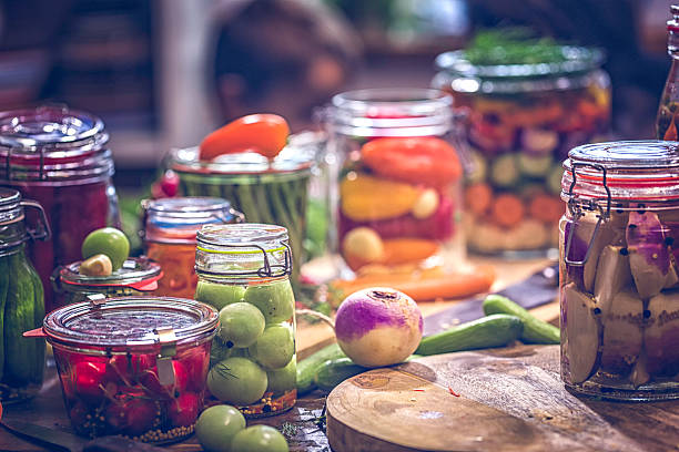 istock Preserving Organic Vegetables in Jars 623931348
