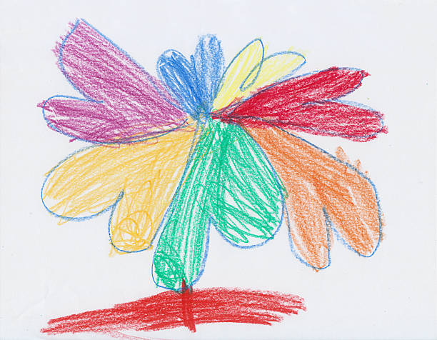 Kid Drawing of a flower