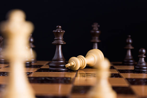 istock Chess photographed on a chessboard 623940266