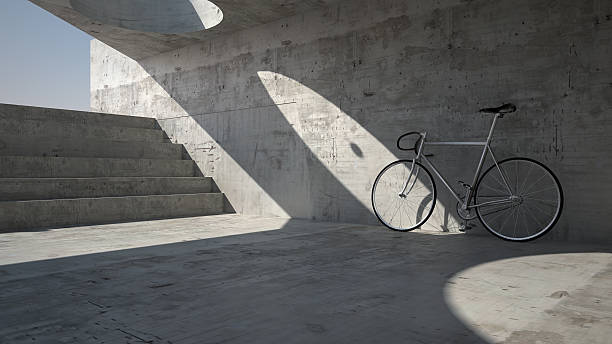 Abandoned bike in underground place