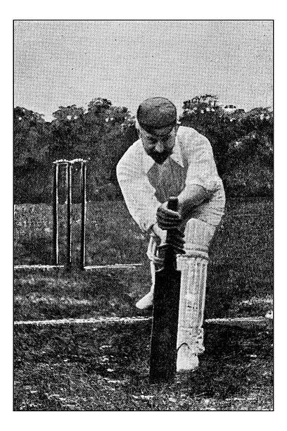 istock Antique dotprinted photograph of Hobbies and Sports: Cricket 623952394
