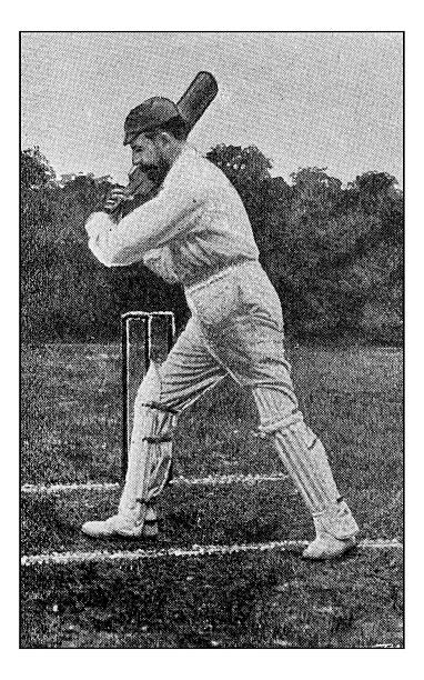 istock Antique dotprinted photograph of Hobbies and Sports: Cricket 623952680