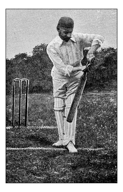 istock Antique dotprinted photograph of Hobbies and Sports: Cricket 623952990