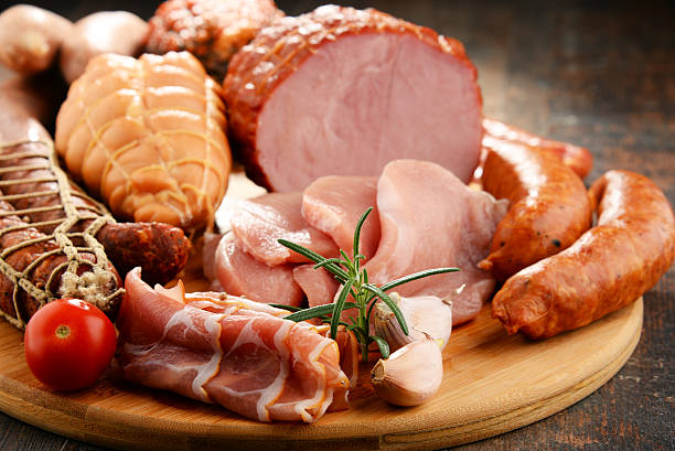 istock Meat products including ham and sausages 623954724
