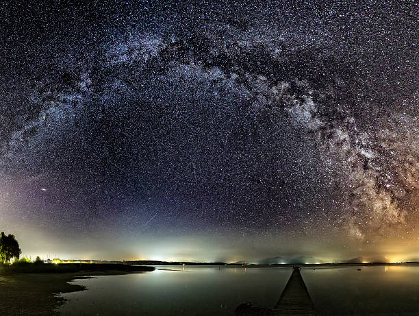 istock Milky Way over Jetty at Lake Chiemsee 623955714