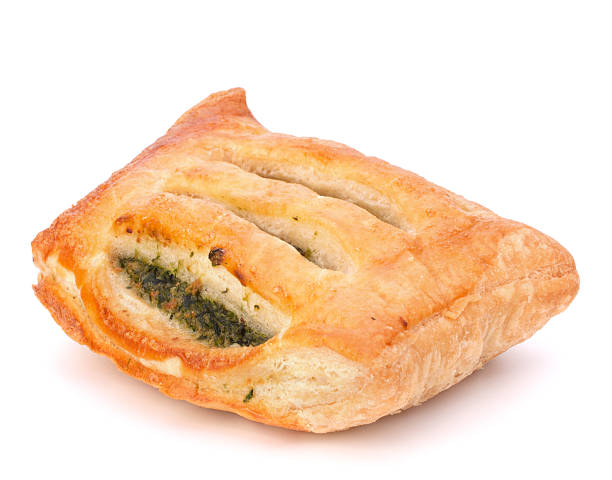 istock Puff pastry bun isolated on white background. 623967360
