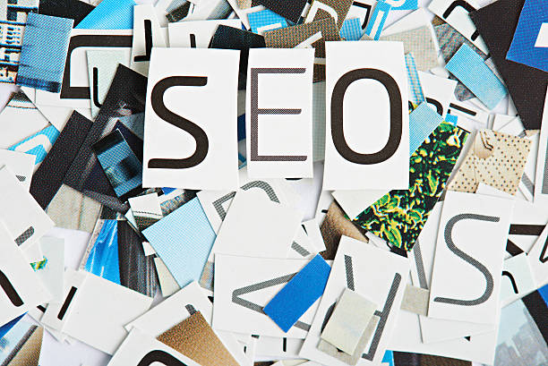 istock Word SEO cutout from magazine paper 623970146