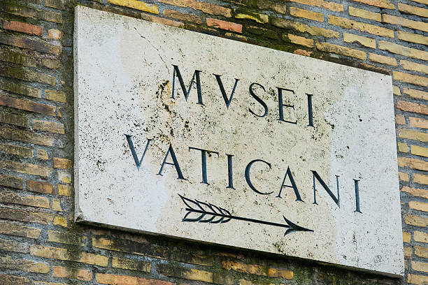 istock Direction signs to the Vatican museums 623998362