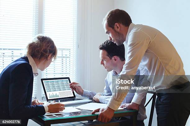 Teamwork Business Meeting Stock Photo - Download Image Now - Spreadsheet, Business, People