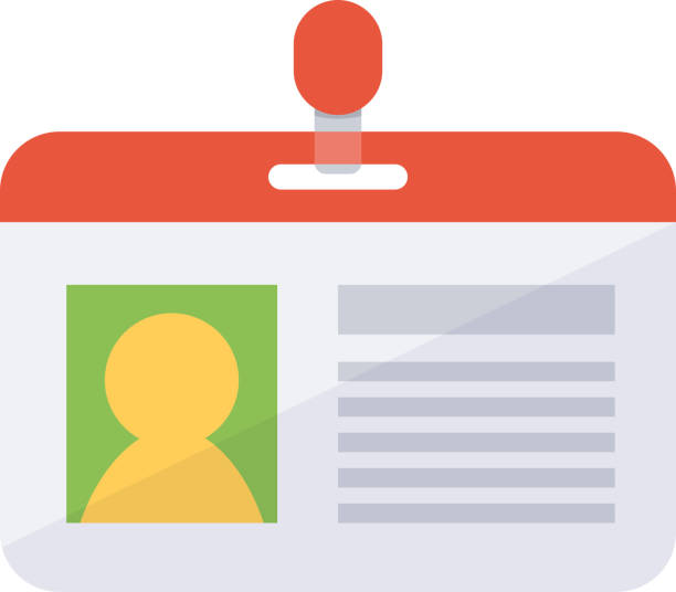 User Identification Card 80+ User Id Card With Male Photo Stock Illustrations, Royalty-Free ...