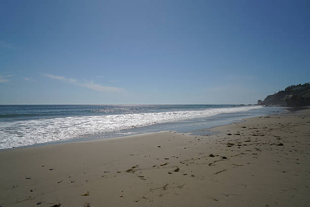istock Malibu Seashore with white sand beach. 624009184
