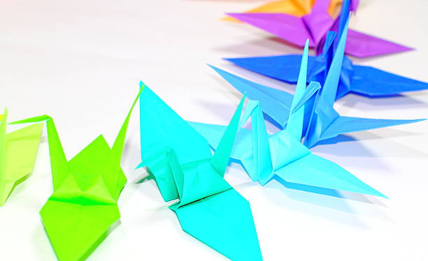 istock Colorful Origami crane 624010082