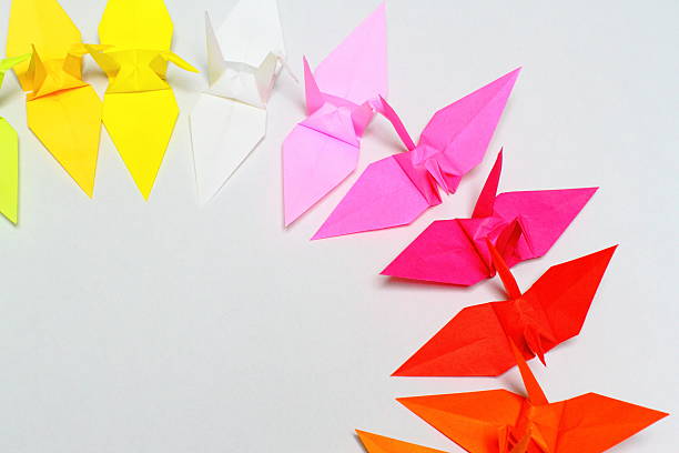 istock Colorful Origami crane 624010156