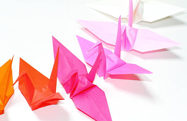 istock Colorful Origami crane 624010312