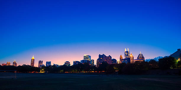 istock colorful Atlanta skyline 624012442