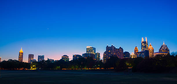 istock colorful Atlanta skyline 624012444