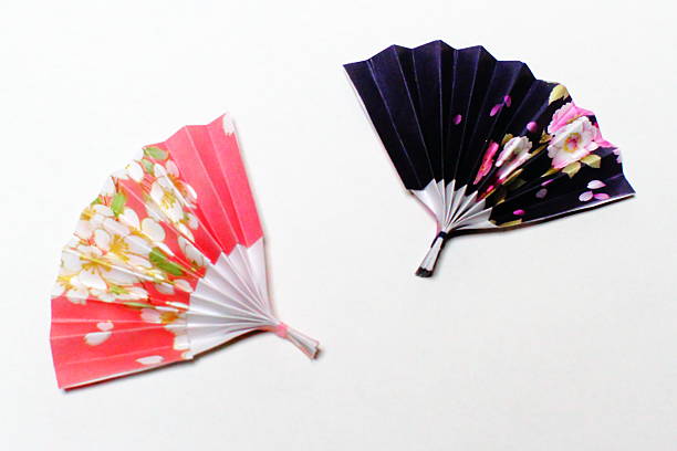 istock Origami paper craft fan 624021098