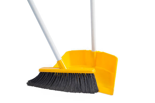 istock Cleaning equipment on isolated background 624021472