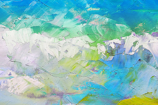 istock abstract oil paint texture on canvas, background 624029488