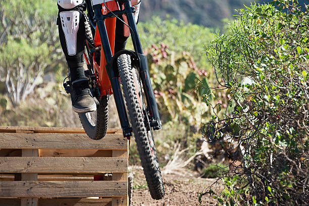 istock Downhill mountain bike 624032920