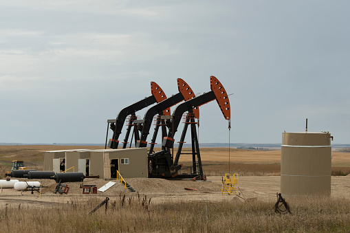 A group of Oil Wells in North Dakota
