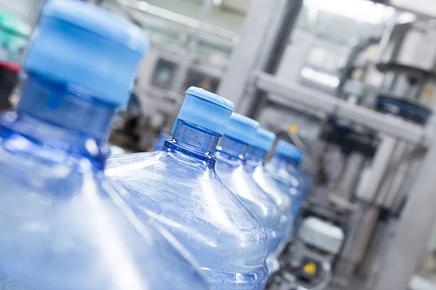 istock Water bottling factory interiors 624047876
