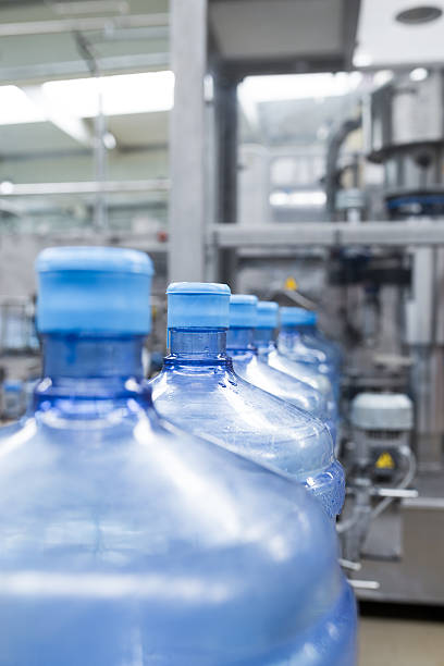 istock Water bottling factory interiors 624047988