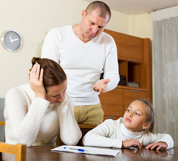 istock Sad couple with kids 624054390