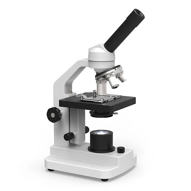 Microscope stock photo
