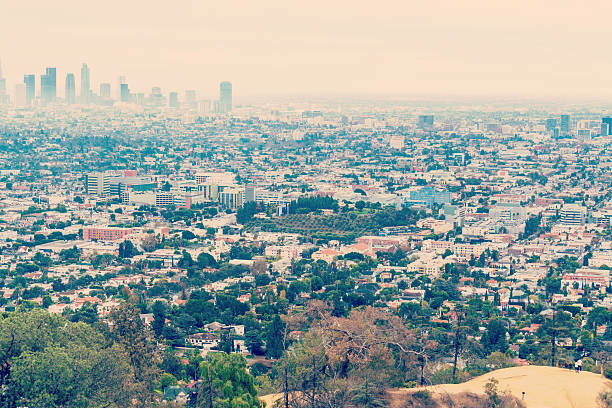 istock fog in Los Angeles downtown 624064342