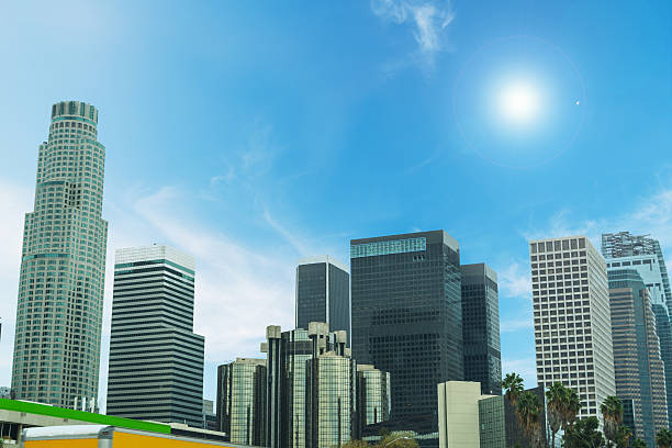 istock Shining sun over downtown Los Angeles 624064552