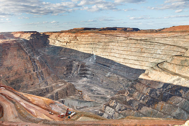 Open Pit Gold Mine stock photo