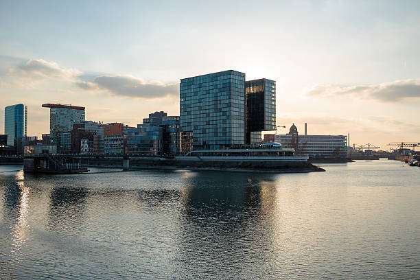 istock Sunset at Duesseldorf Media Harbor/ Germany 624083824