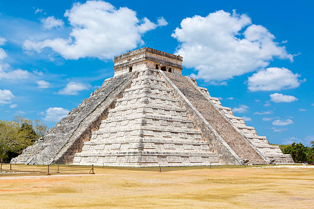 istock Temple of Kukulkan in Chichen Itza, Yucatan, Mexico 624085746
