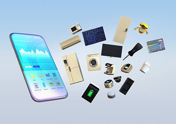 istock Smart appliances pop up from smart phone 624085760