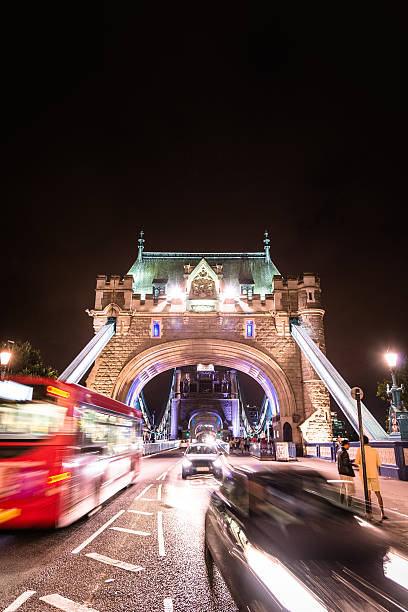 istock bus on london tower bridge 624097810