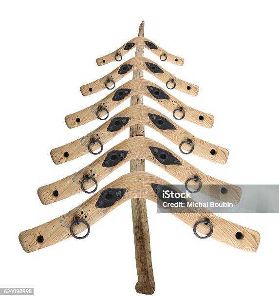 Bizarre Christmas Tree From The Old Yokes Stock Photo - Download Image Now - Christmas Tree, Rebellion, Abstract