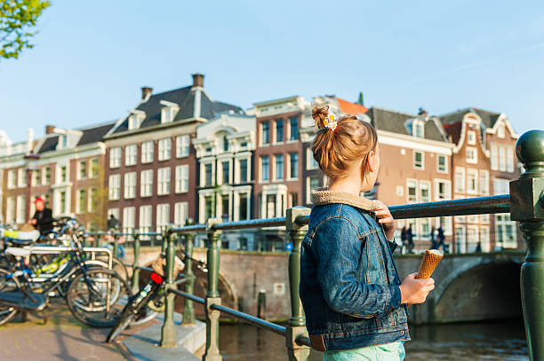 istock Little girl in Amsterdam 624102376