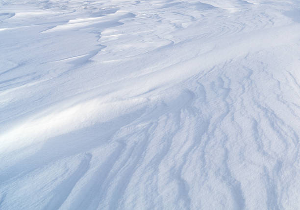istock High angle view of snow texture, background with copy space 624108424