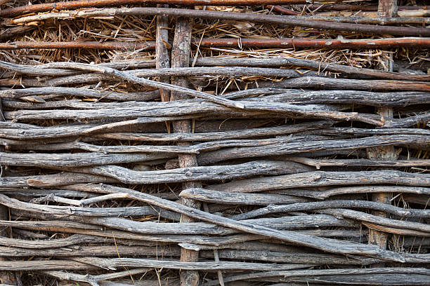 pared de la vertiente del cobertizo - shed cottage hut barn fotografías e imágenes de stock