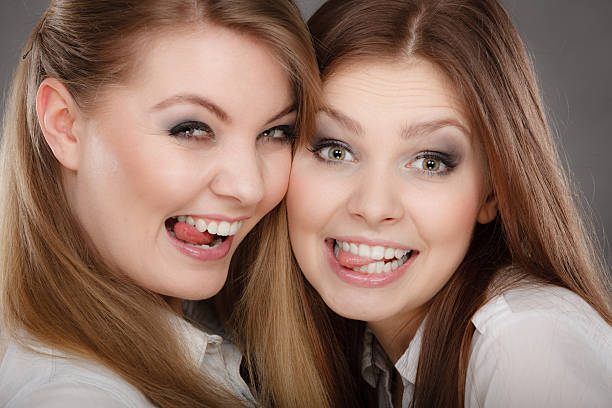 istock Charming positive female siblings. 624111550