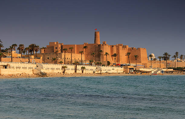 Ribat in Monastir, Tunisia. stock photo