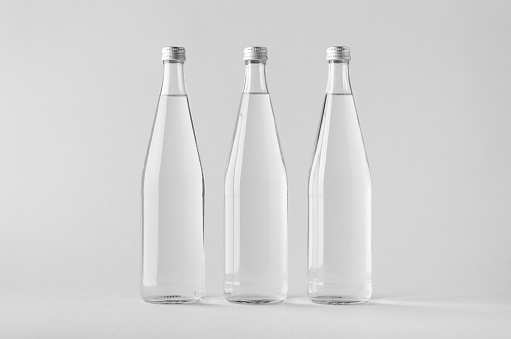 Water Bottle Mock-Up - Three Bottles